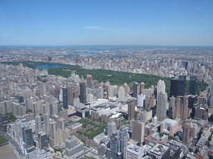 Central Park and New York City Skyline