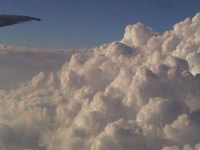 Cloud formations over the Pacific