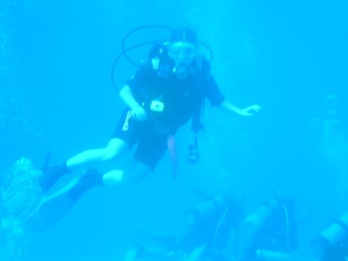 Allison underwater