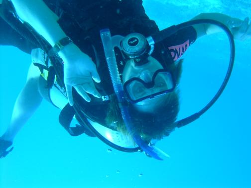 Morgan underwater