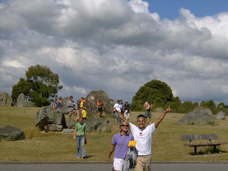  Students in front of boulder field