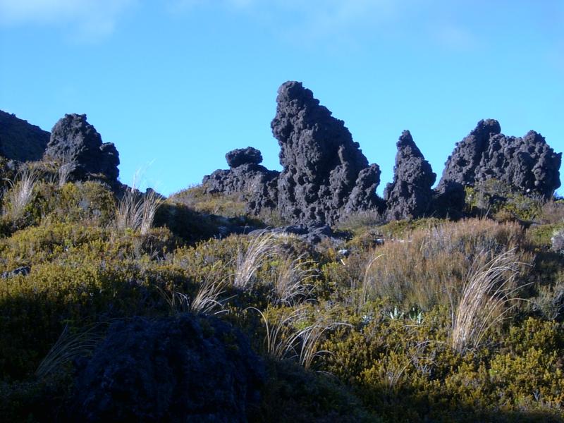 Rugged erosional formations