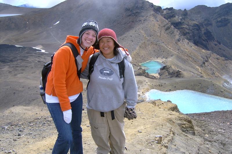  Two people posing on ridge
