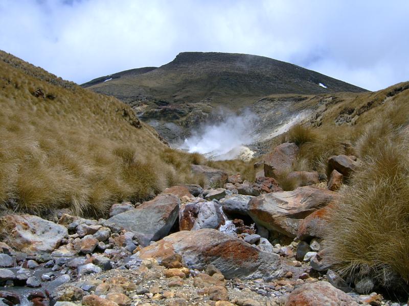  Steam vents in erosional wash