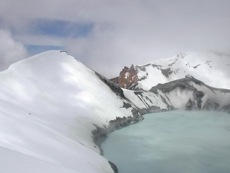  Crater lake in Ruapehu's summit
