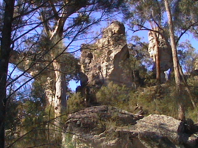 Large rock formations
