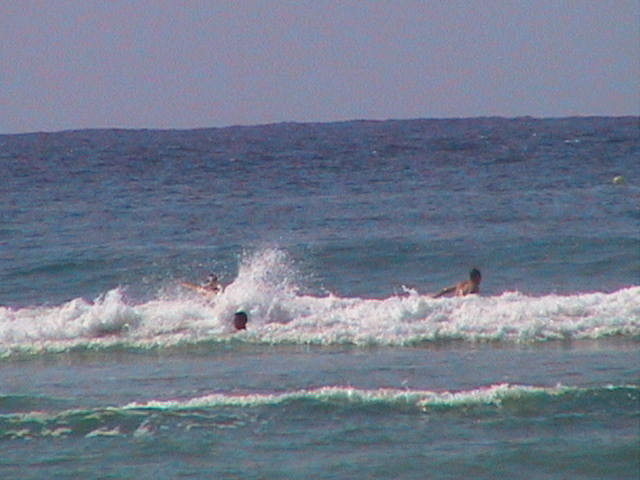 Kids in the surf