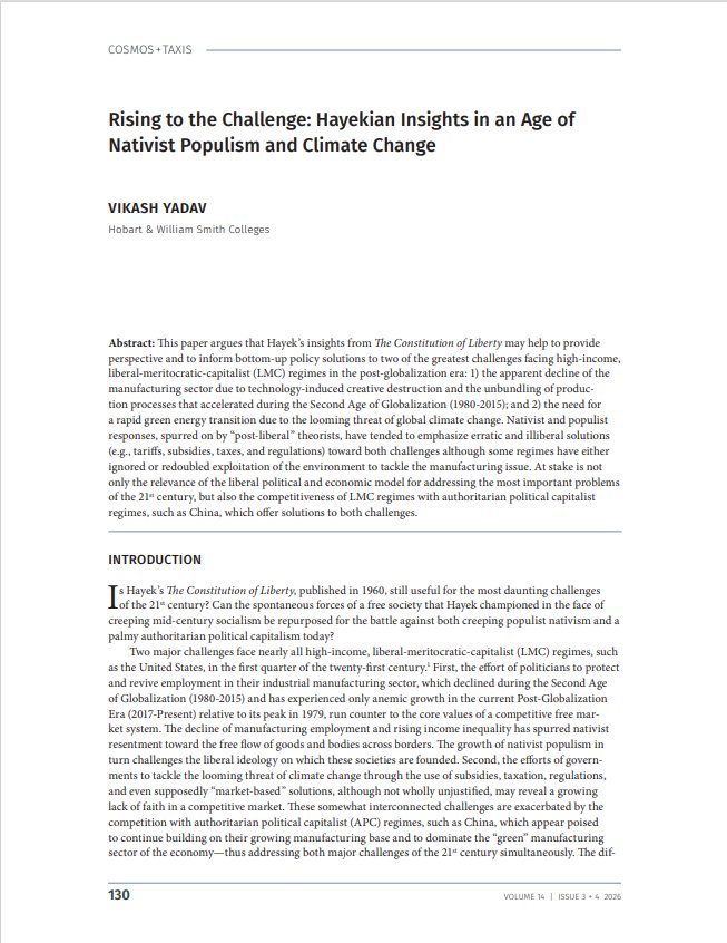 Cosmos and Taxis article cover